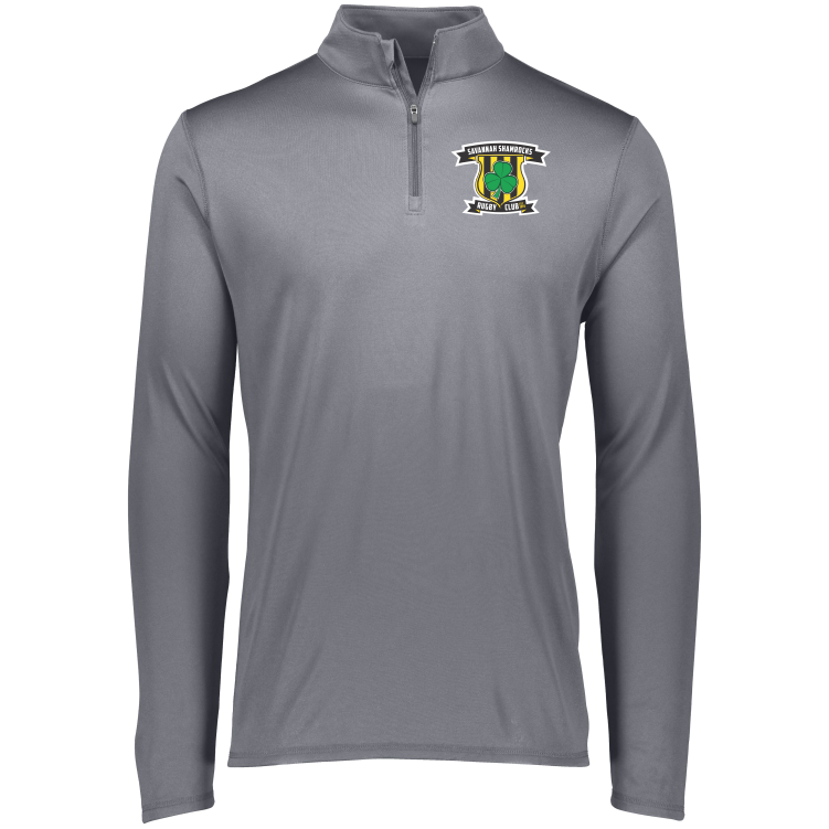 Savannah Shamrocks Rugby Lightweight 1/4 Zip, Graphite