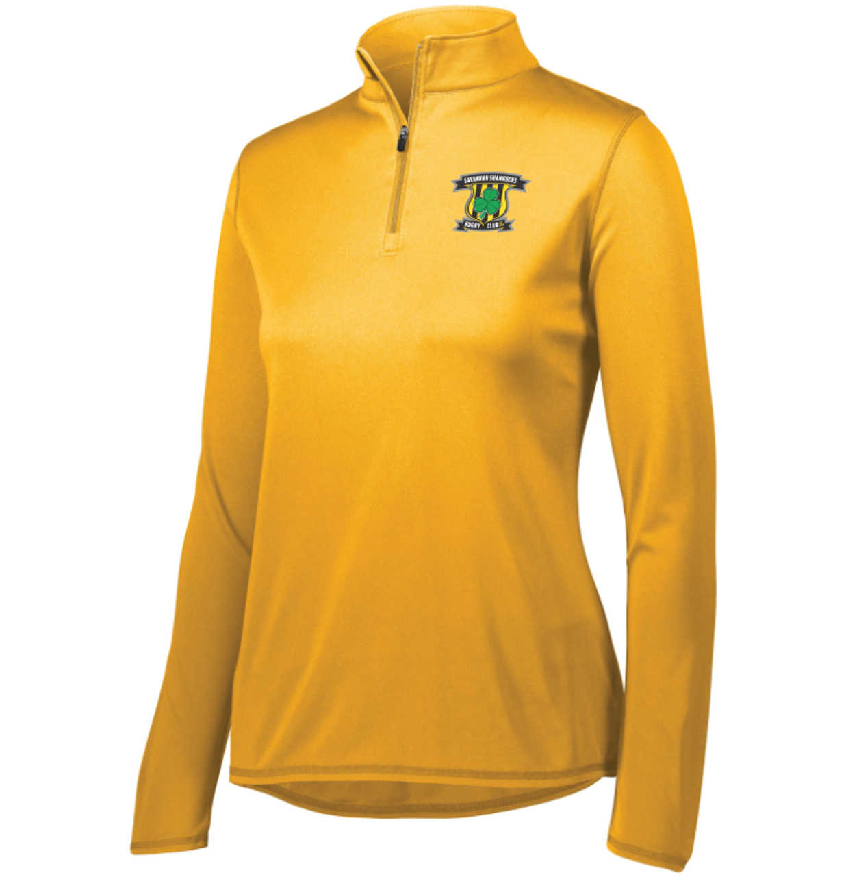 Savannah Shamrocks Rugby Lightweight 1/4 Zip, Gold