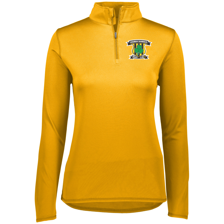 Savannah Shamrocks Rugby Lightweight 1/4 Zip, Gold