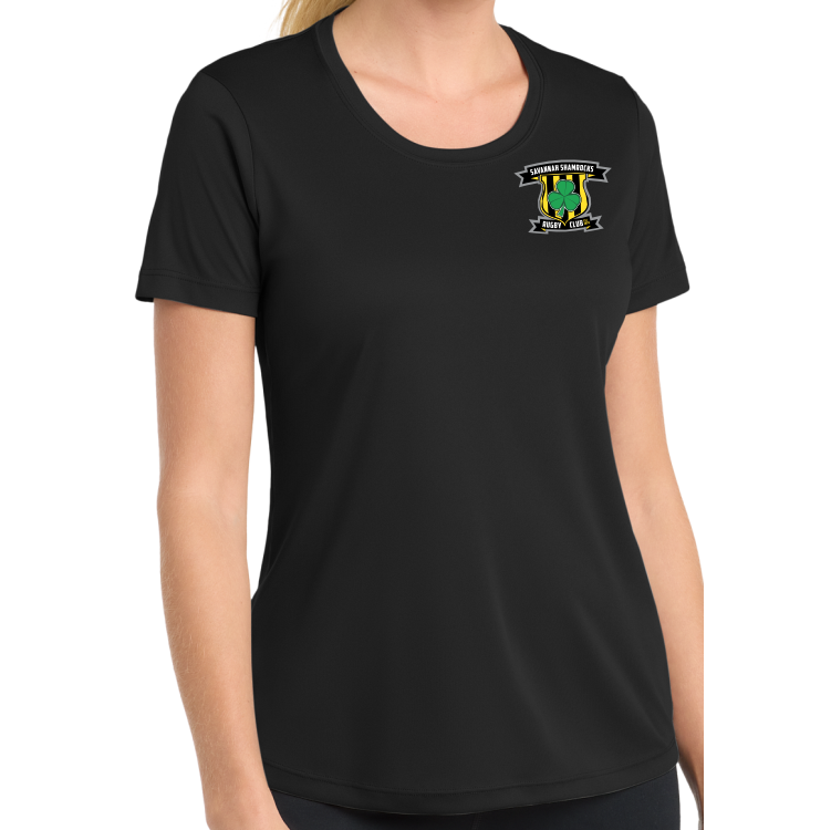Savannah Shamrocks Rugby Performance T-Shirt, Black
