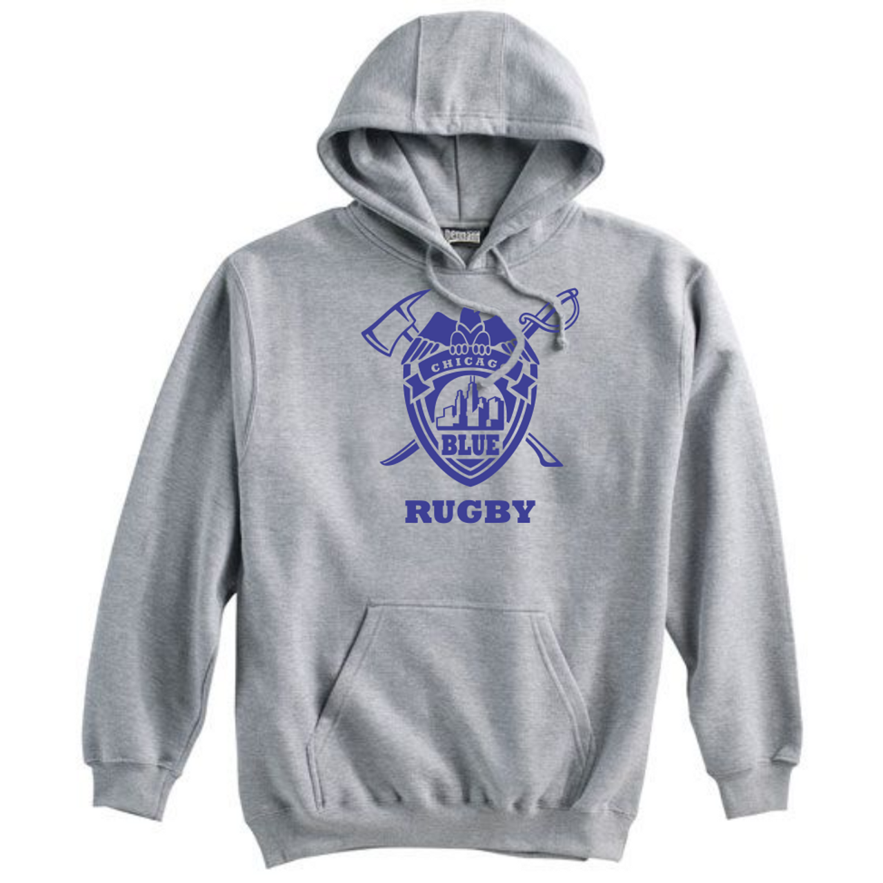 Chicago Blue Hoodie, Gray