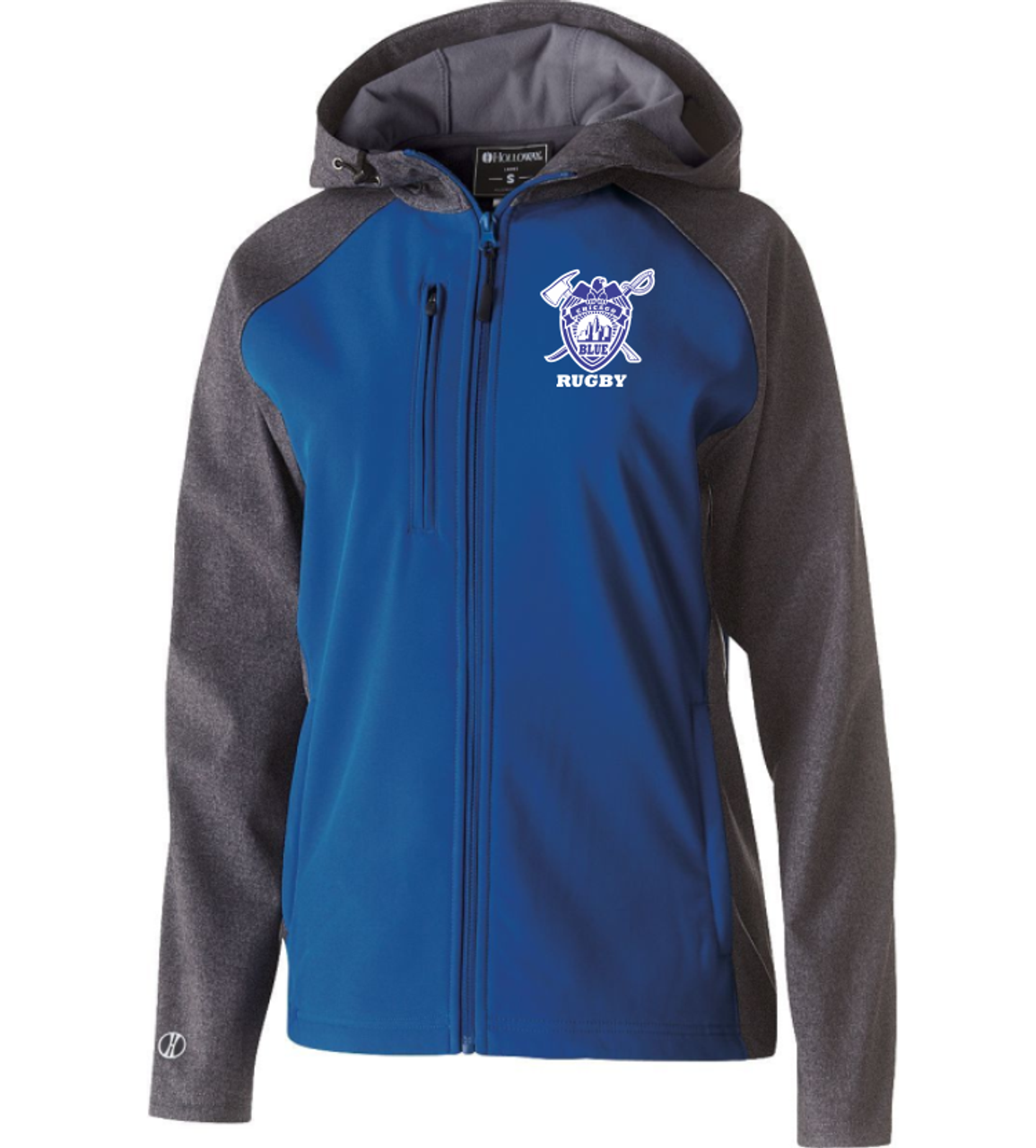 Chicago Blue Hooded Soft Shell Jacket