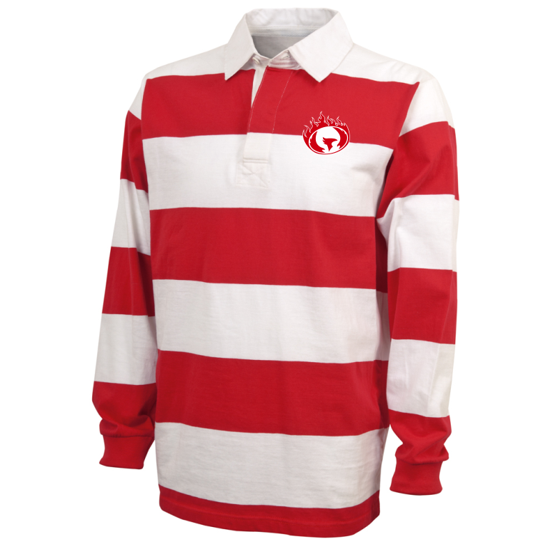 Spokane WRFC Rugby Stripe Polo, Red