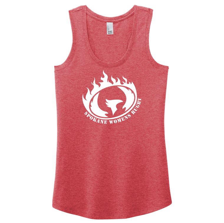 Spokane WRFC Ladies-Cut Racerback Tank, Red