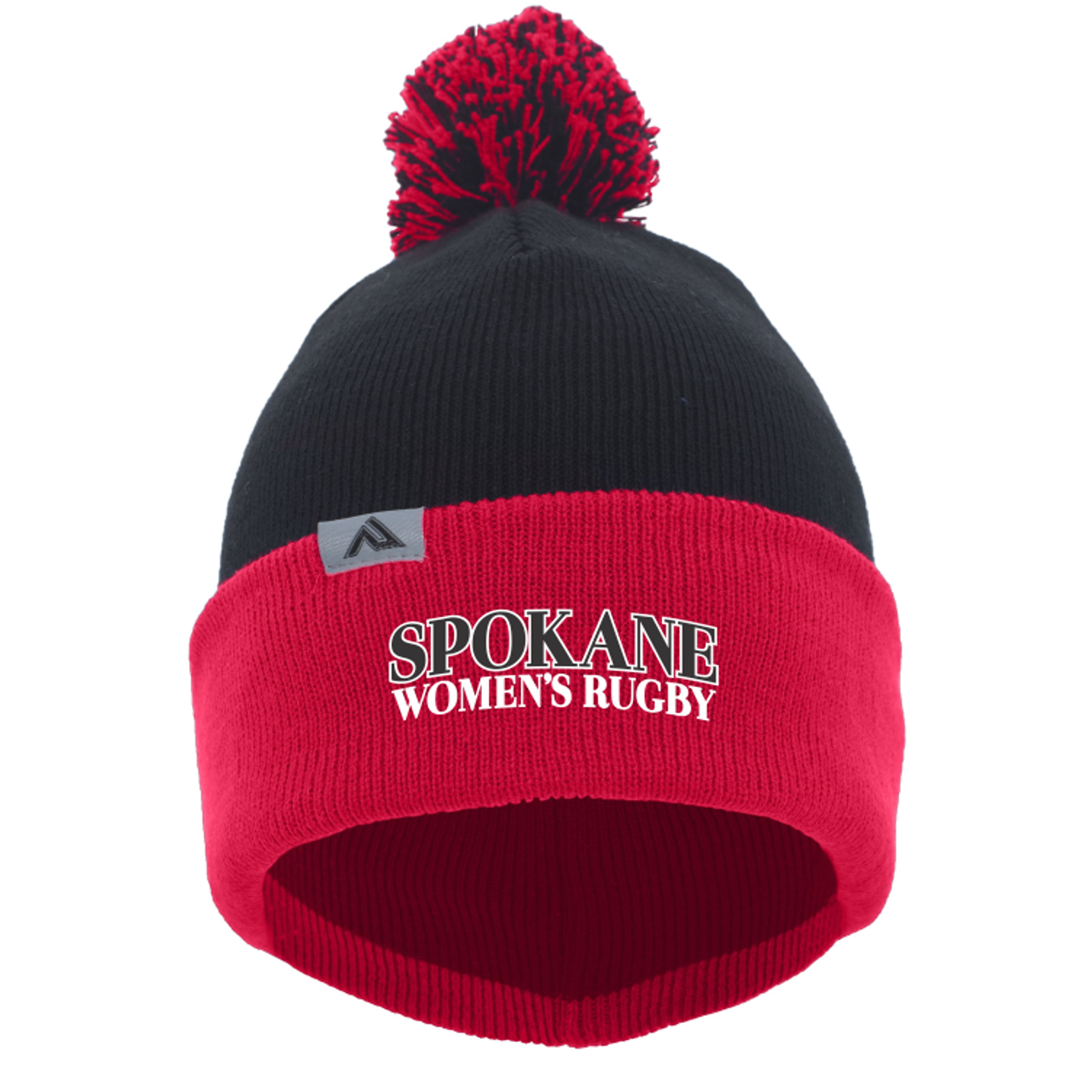 Spokane WRFC Pom Beanie, Red