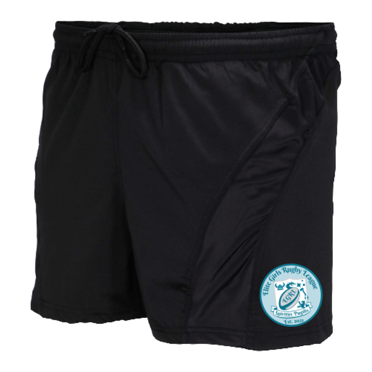 EGRL SRS Performance Rugby Shorts, Black