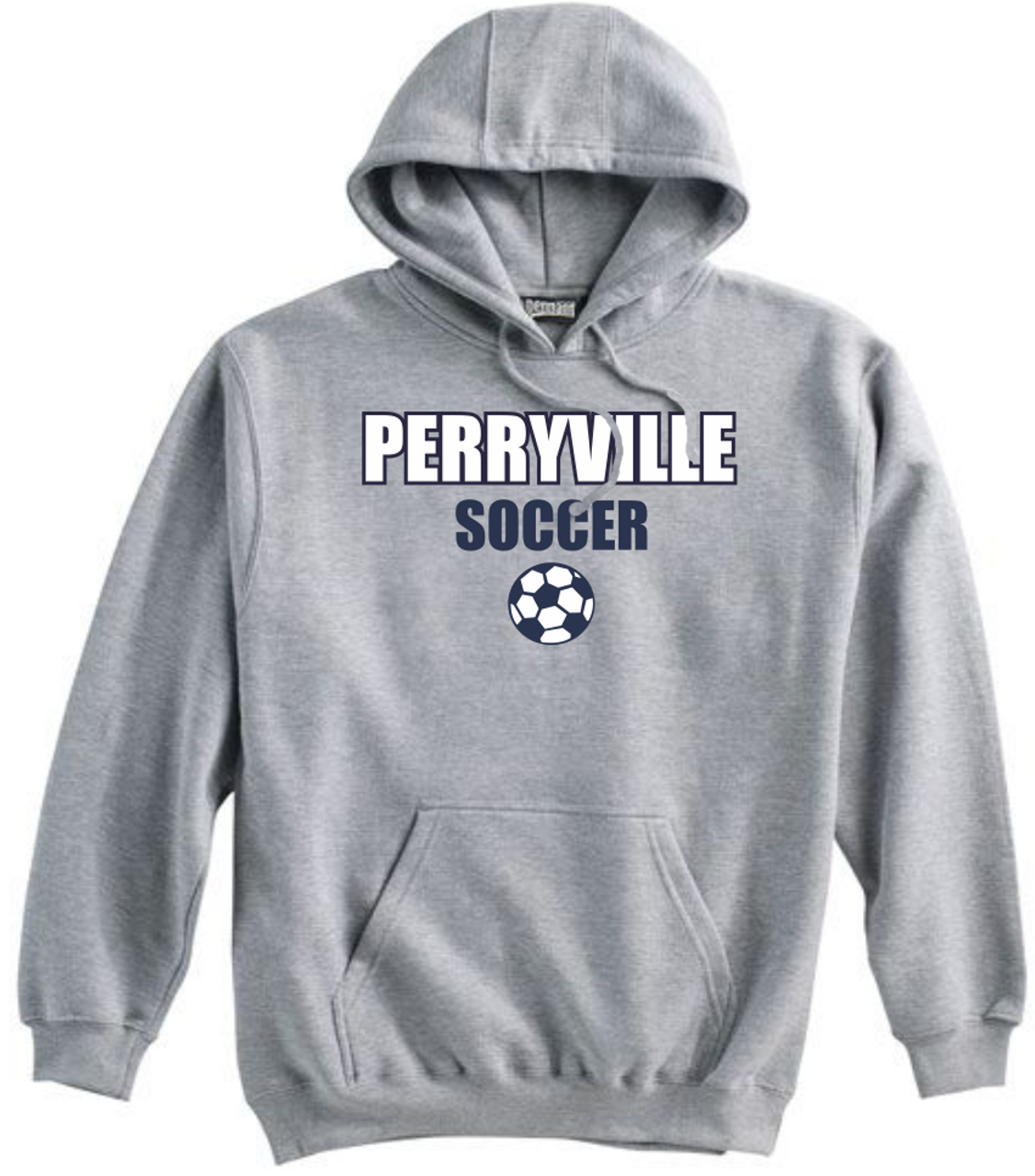 Perryville MS Soccer Hoodie, Gray