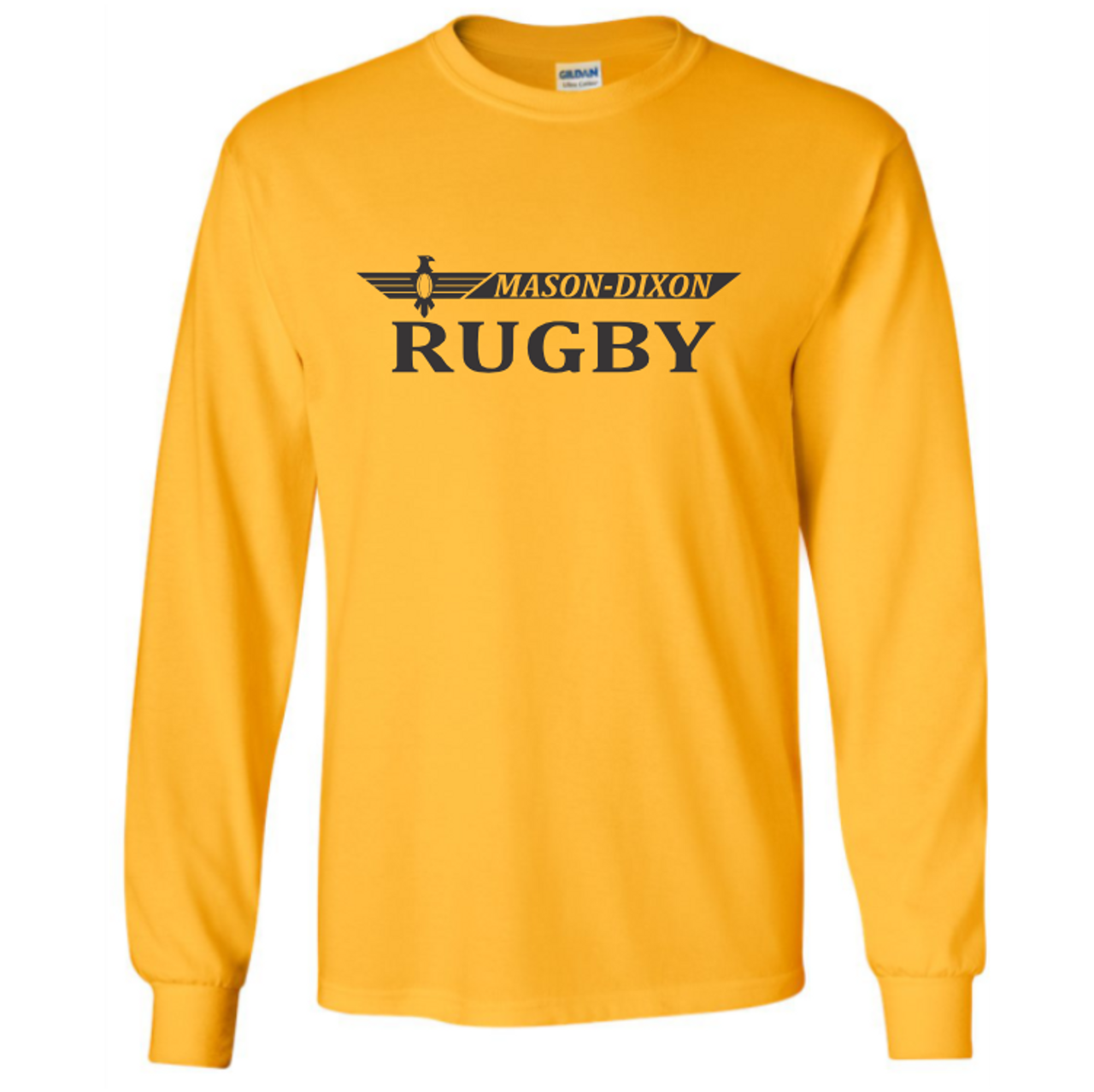 Mason-Dixon Youth Rugby Cotton Long Sleeve T-Shirt, Gold 