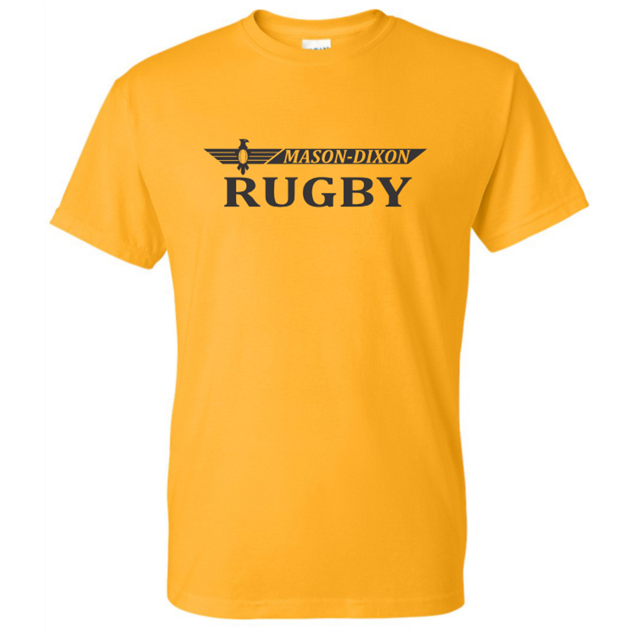 Mason-Dixon Youth Rugby Cotton Short Sleeve T-Shirt, Gold 