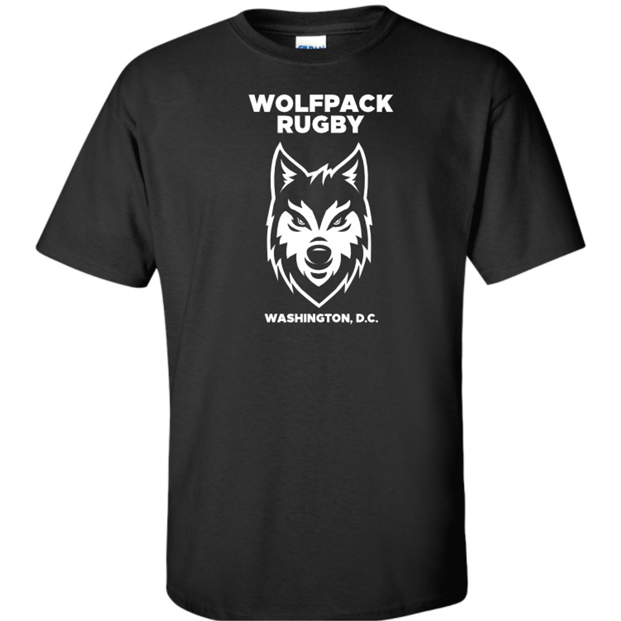 DC Wolfpack Rugby Cotton T-Shirt, Black