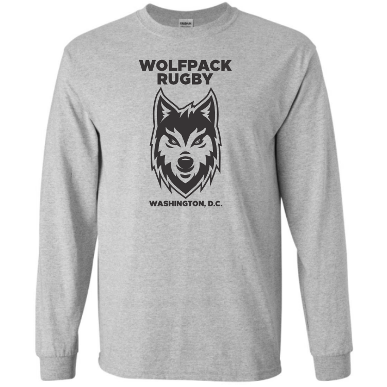 DC Wolfpack Rugby Cotton T-Shirt, Gray