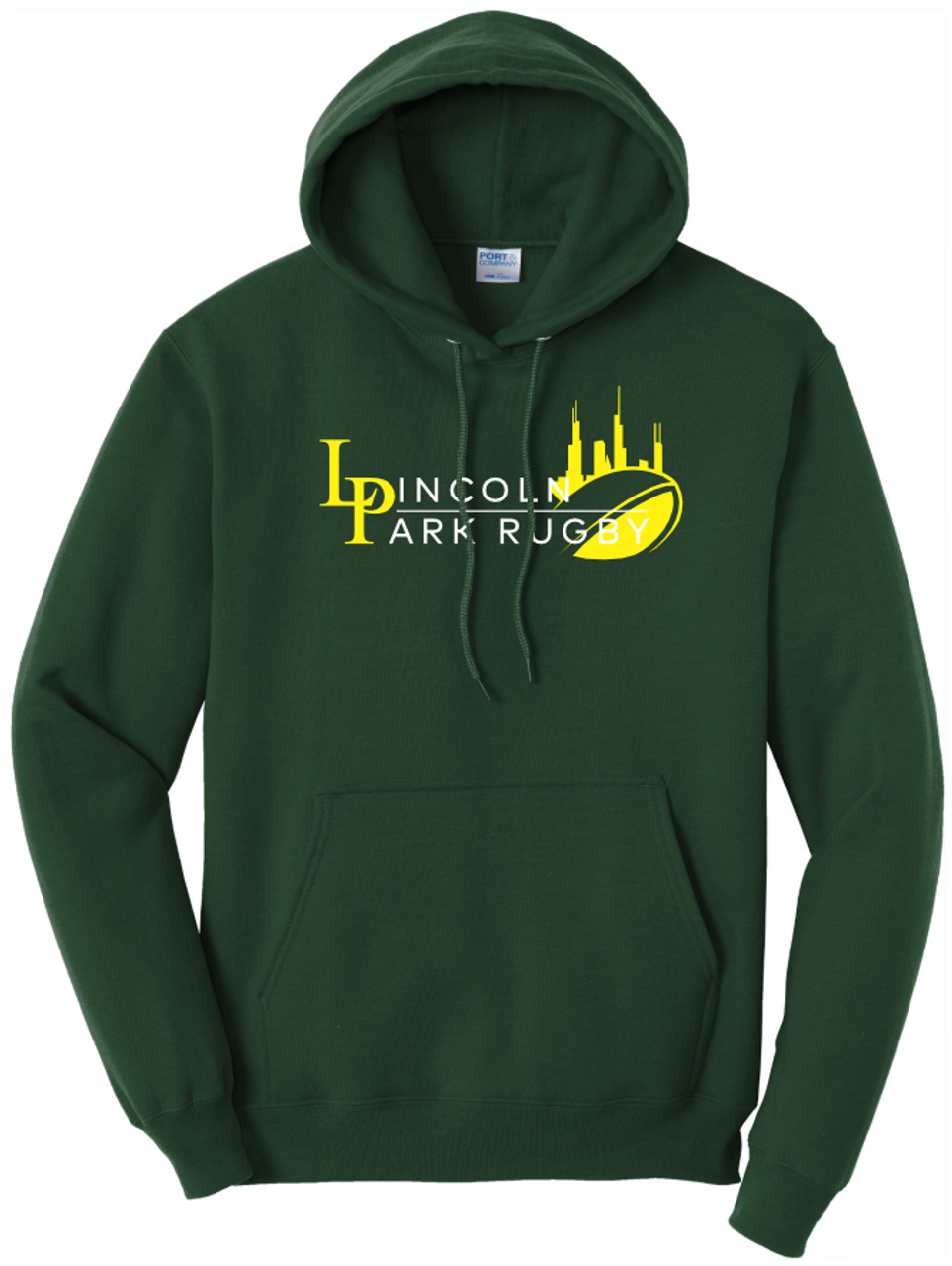 Lincoln Park RFC Hoodie, Forest Green