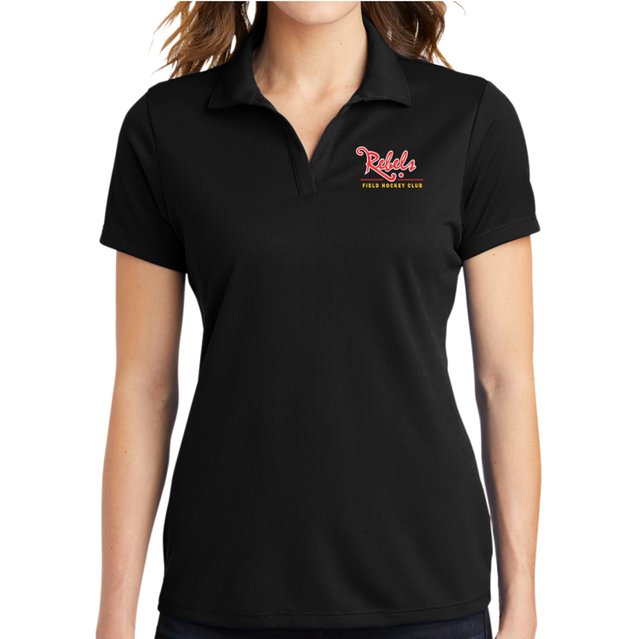 Rebels FH Performance Polo, Black