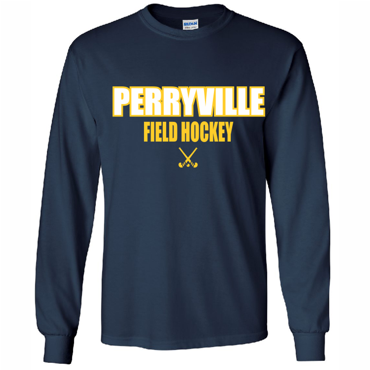 Perryville Field Hockey Cotton Tee, Navy
