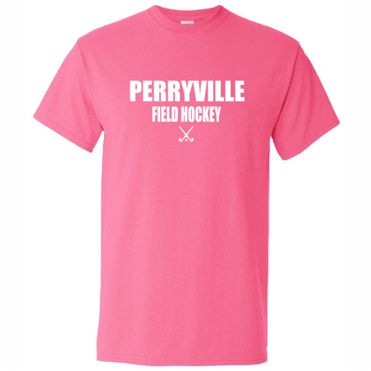 Perryville Field Hockey Cotton Tee, Pink