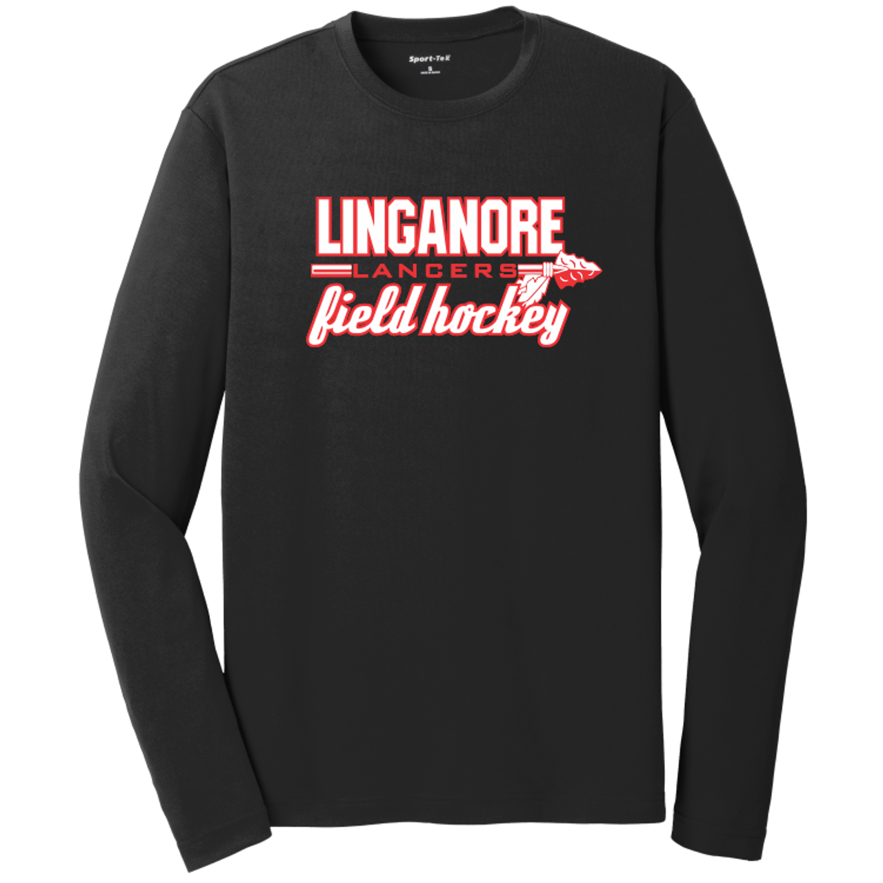 Linganore Lancers FH Long Sleeve Performance Tee, Black