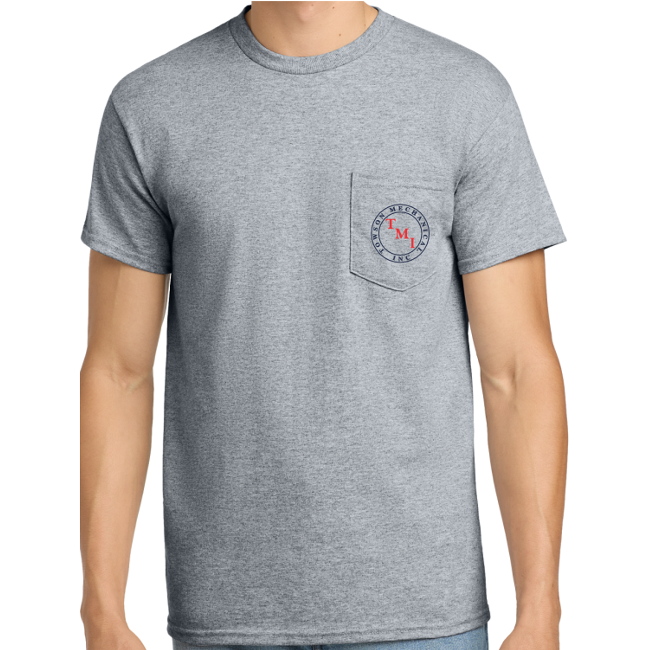 TMI Pocketed Tee, Sport Gray TMI Pocketed Tee, Sport Gray