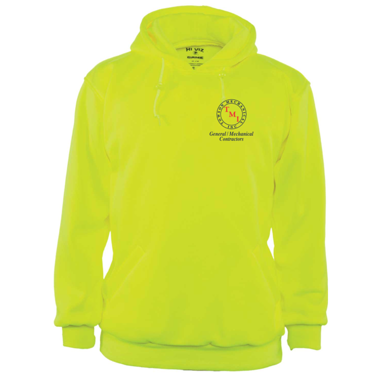 TMI Hooded Sweatshirt, Safety Green TMI Hooded Sweatshirt, Safety Green