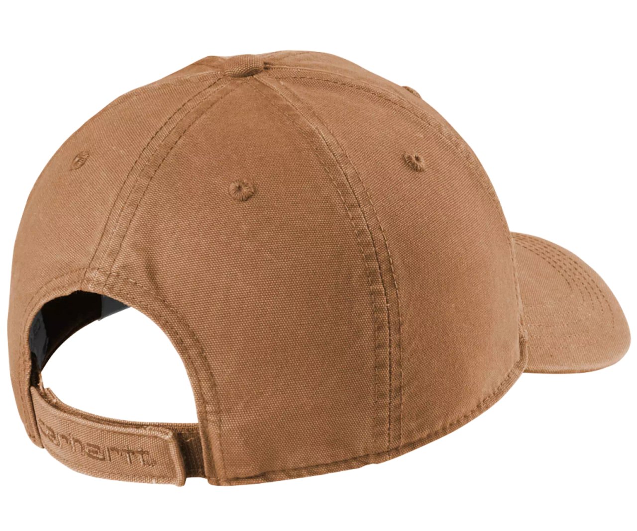 TMI Adjustable Carhartt Cotton Canvas Hat, Brown