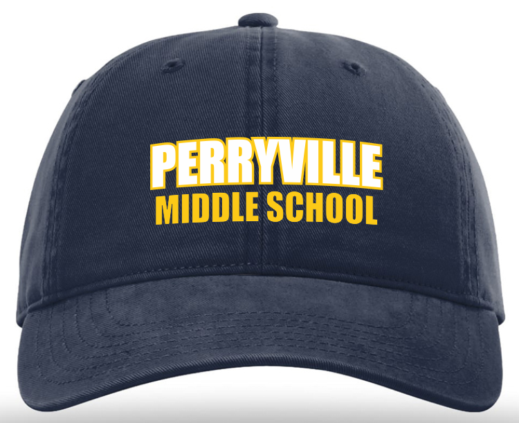 Perryville MS Adjustable Twill Hat, Navy