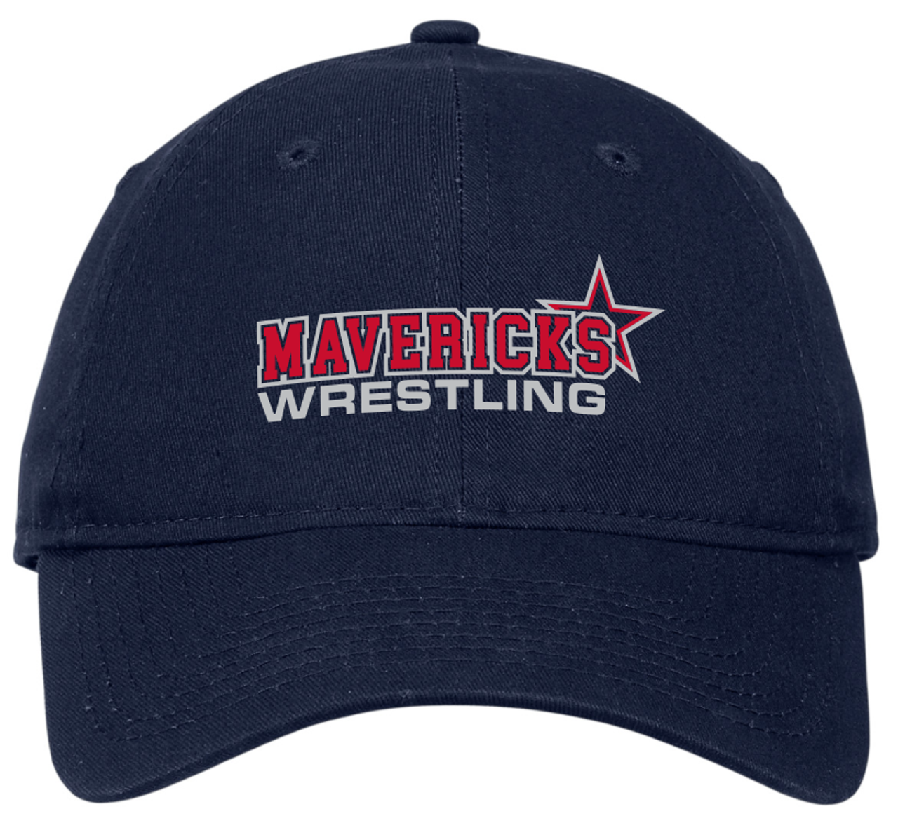 Mavericks Wrestling Adjustable Twill Hat, Navy