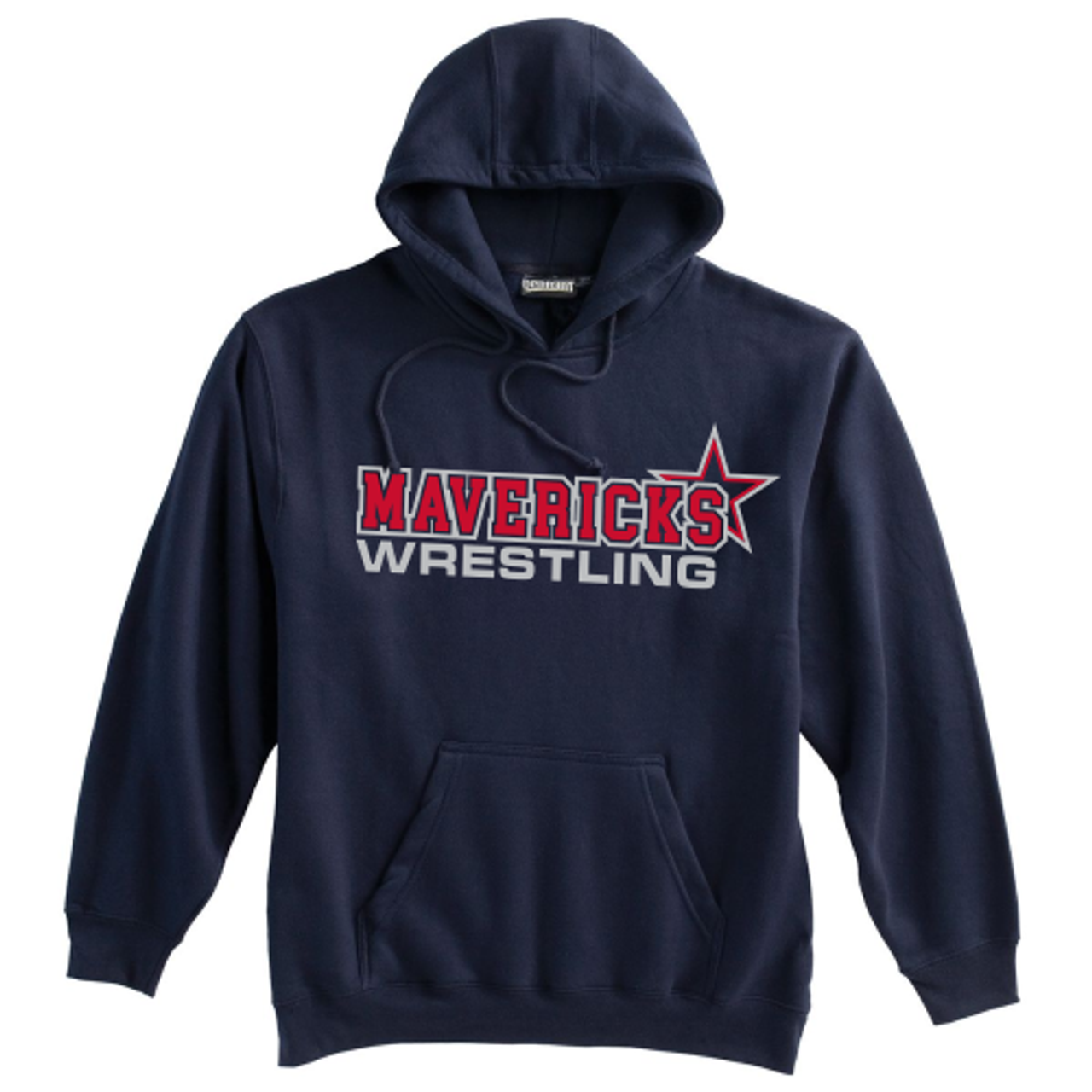 Mavericks Wrestling Hooded Sweatshirt, Navy