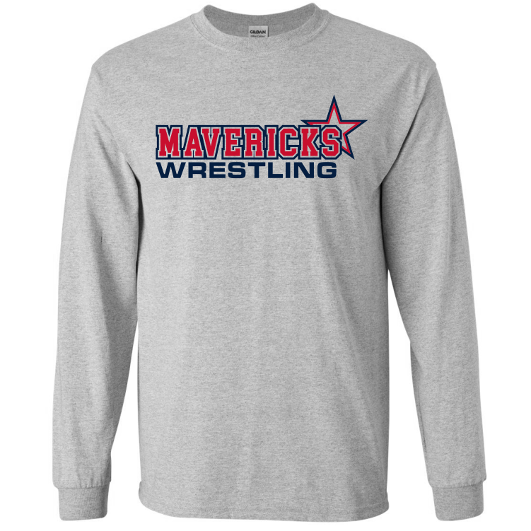 Mavericks Wrestling Tee, Gray
