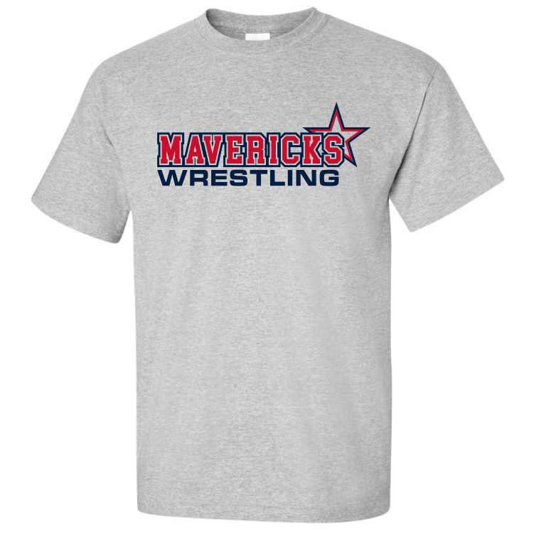 Mavericks Wrestling Tee, Gray