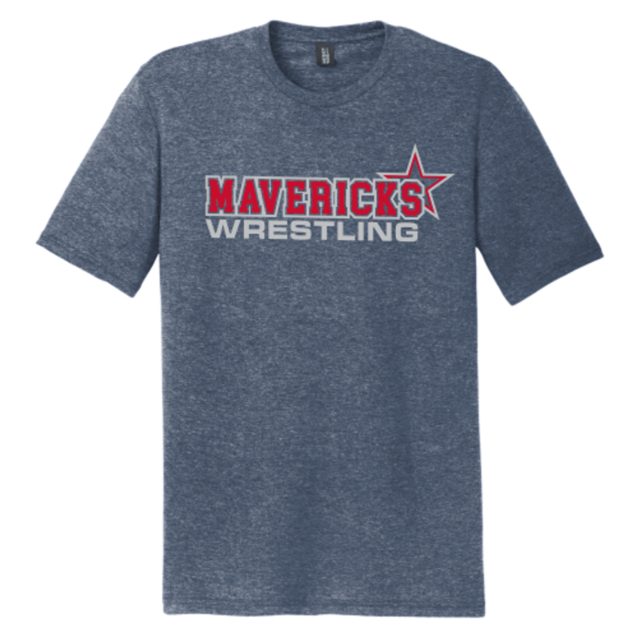 Mavericks Wrestling Triblend Tee, Navy