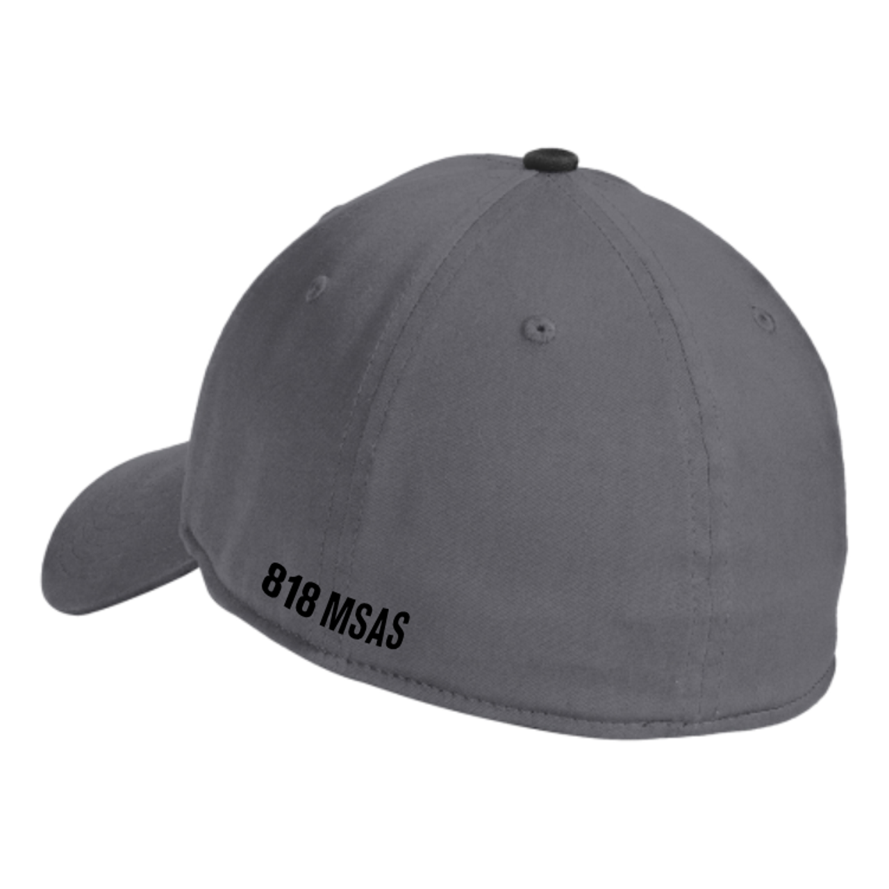 818 MSAS FlexFit Hat, Graphite/Black