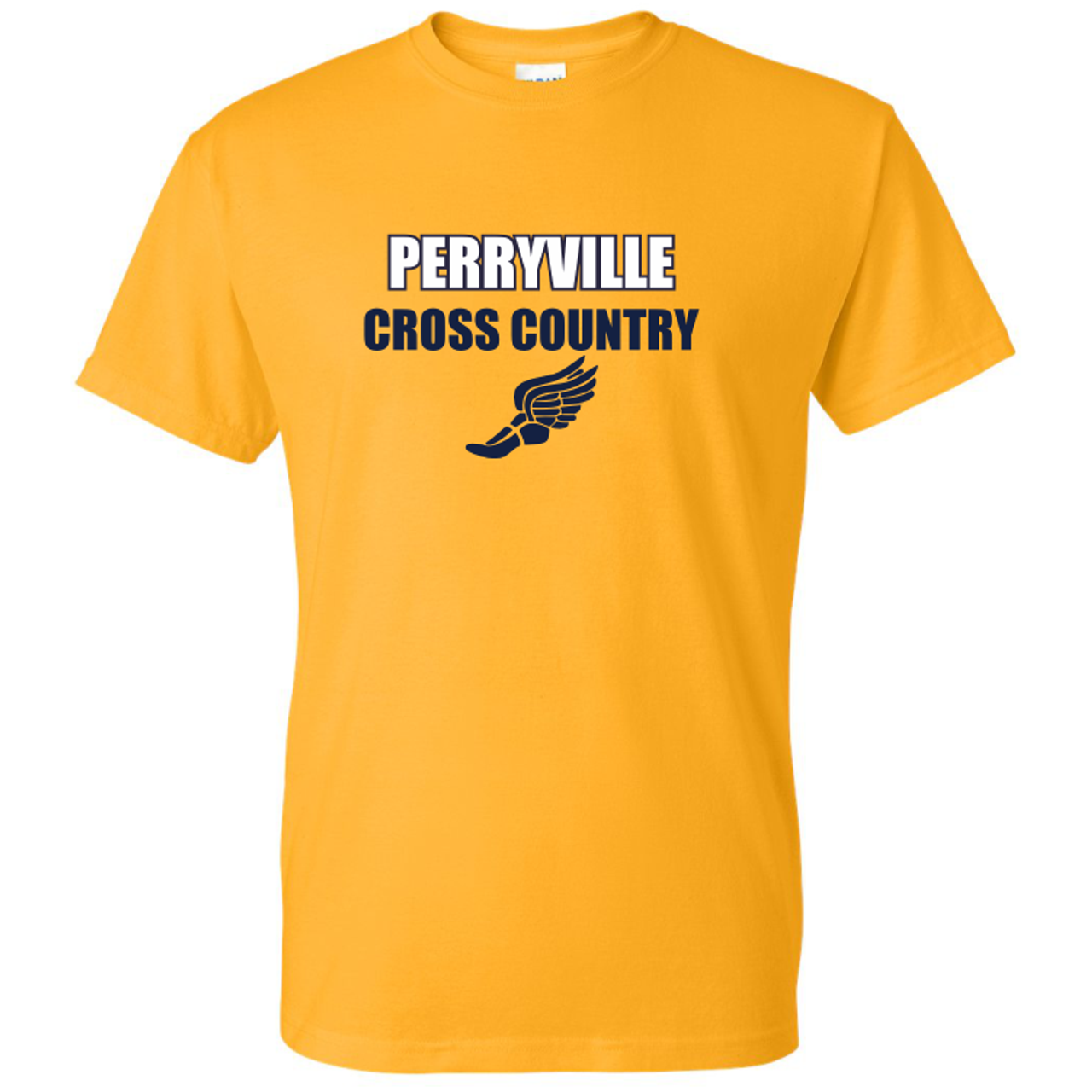 Perryville MS Cross Country Tee, Gold