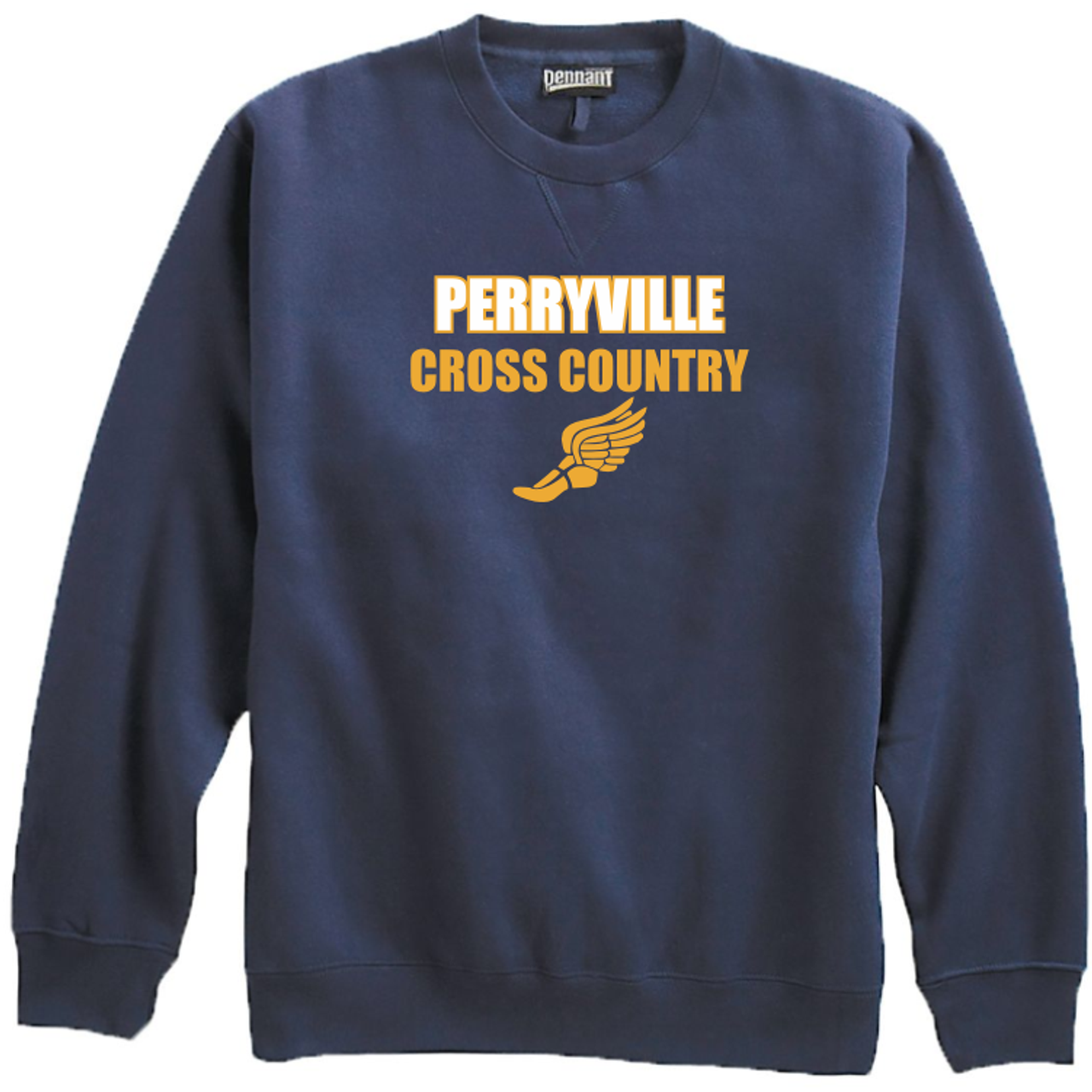 Perryville MS Cross Country Crewneck Sweatshirt, Navy