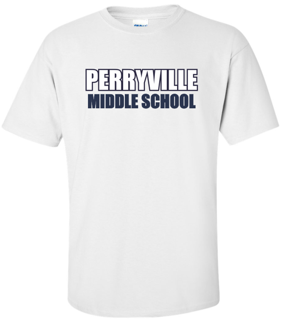 Perryville MS Tee, White