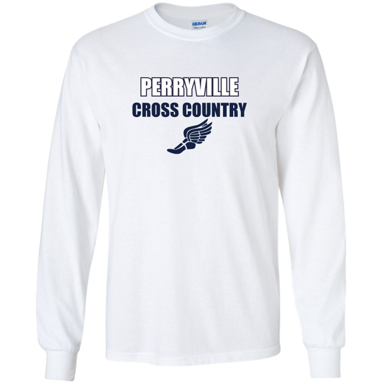 Perryville MS Cross Country Tee, White