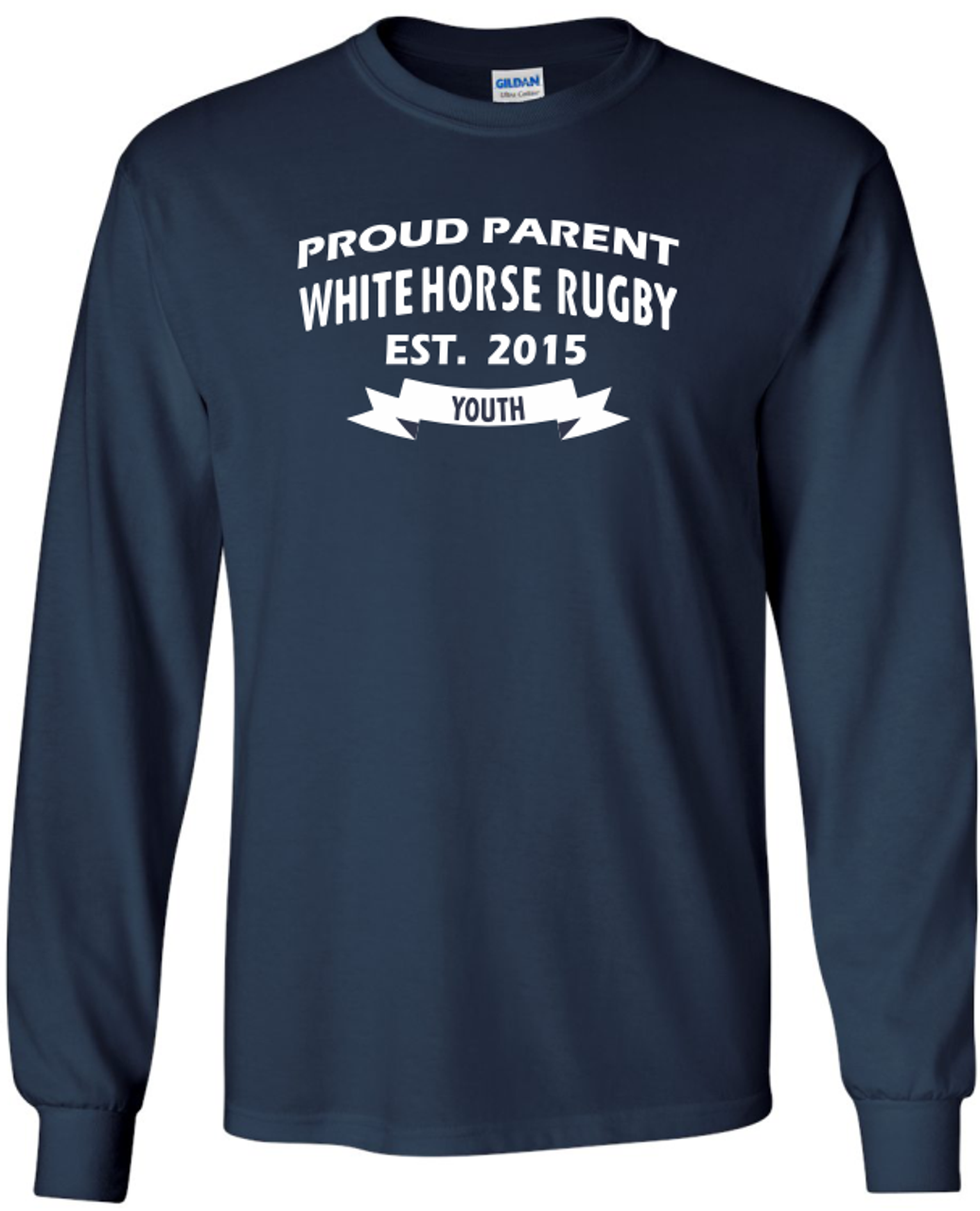 White Horse Youth Rugby Proud Parent Tee, Navy