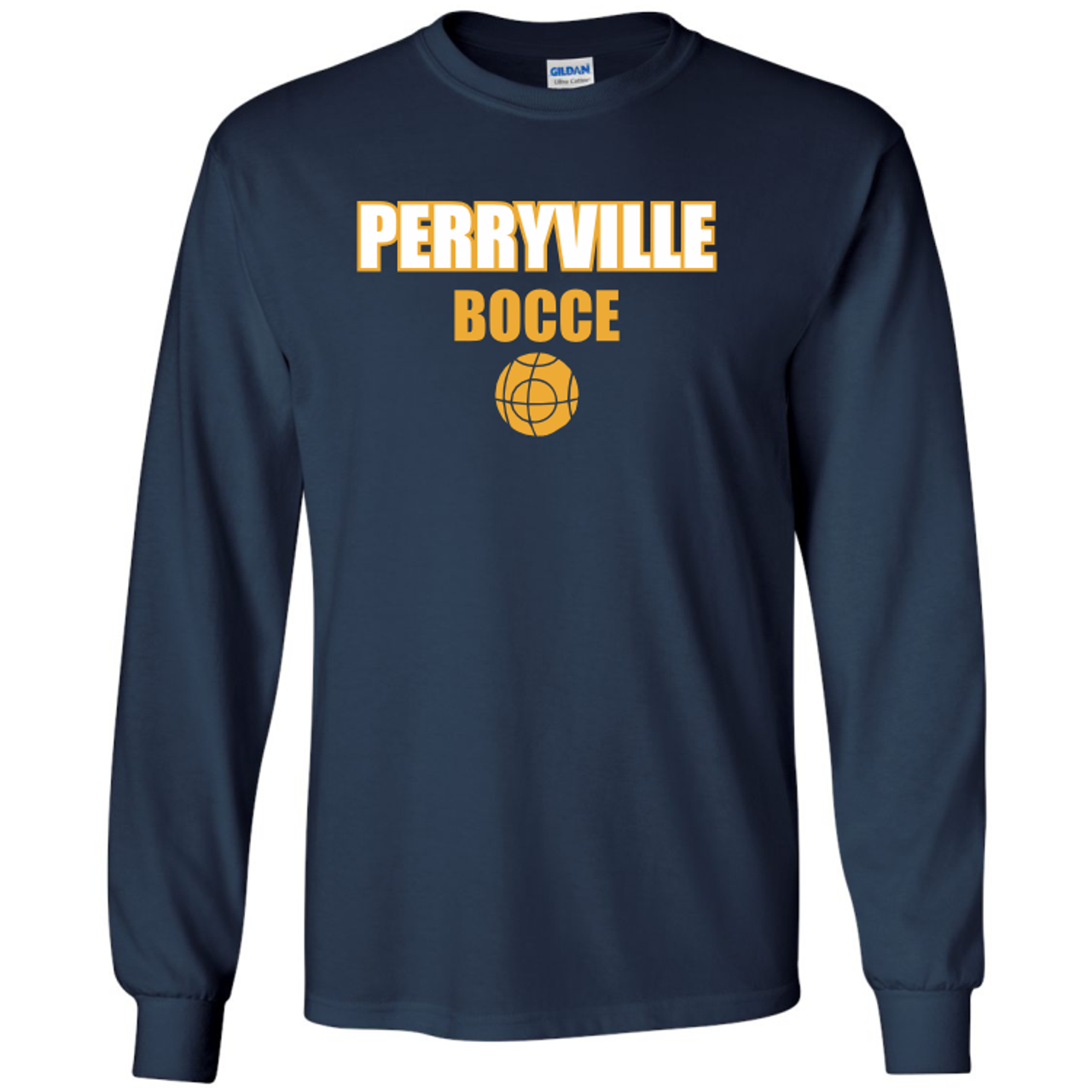 Perryville MS Bocce Tee, Navy