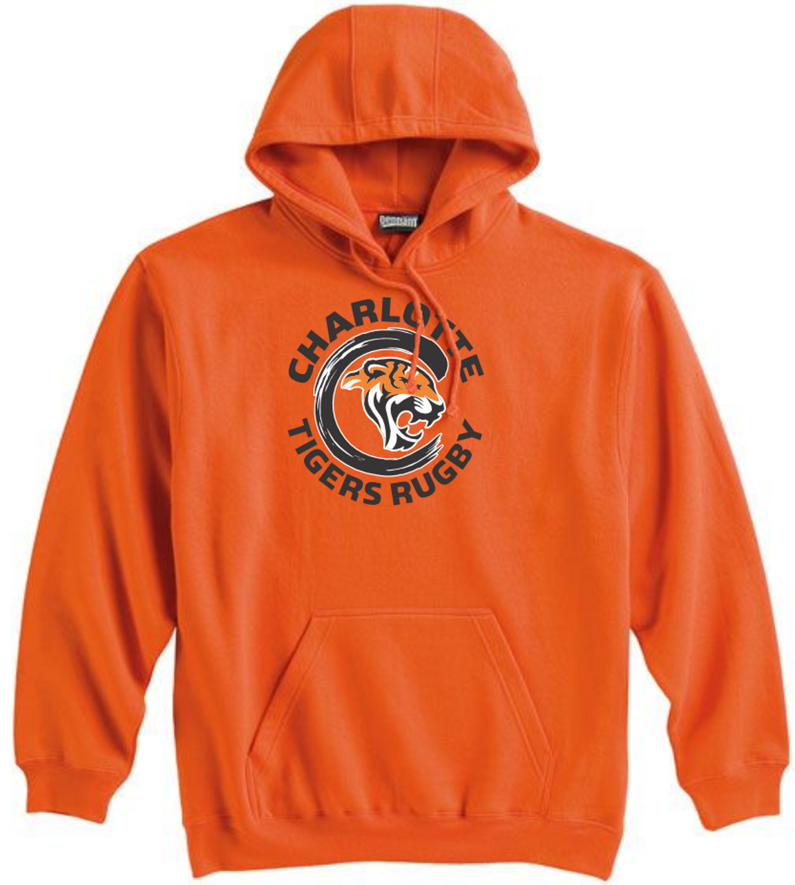 Charlotte Tigers Hooded Sweatshirt, Orange