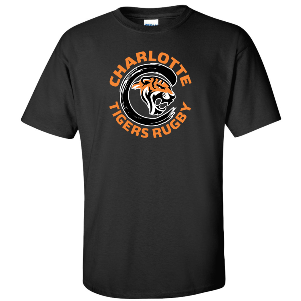 Charlotte Tigers Cotton T-Shirt, Black