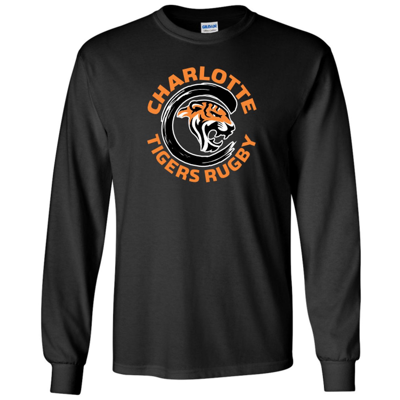Charlotte Tigers Cotton T-Shirt, Black