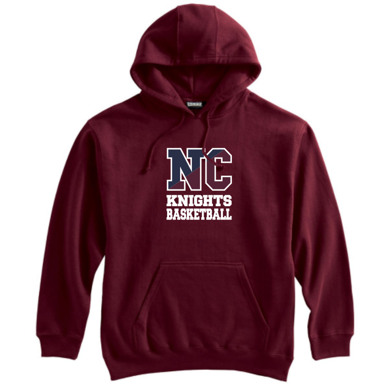 New Covenant Knights NC Logo Hoodie, Maroon