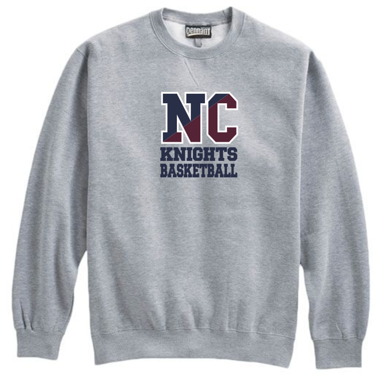 New Covenant Knights NC Logo Crewneck, Gray