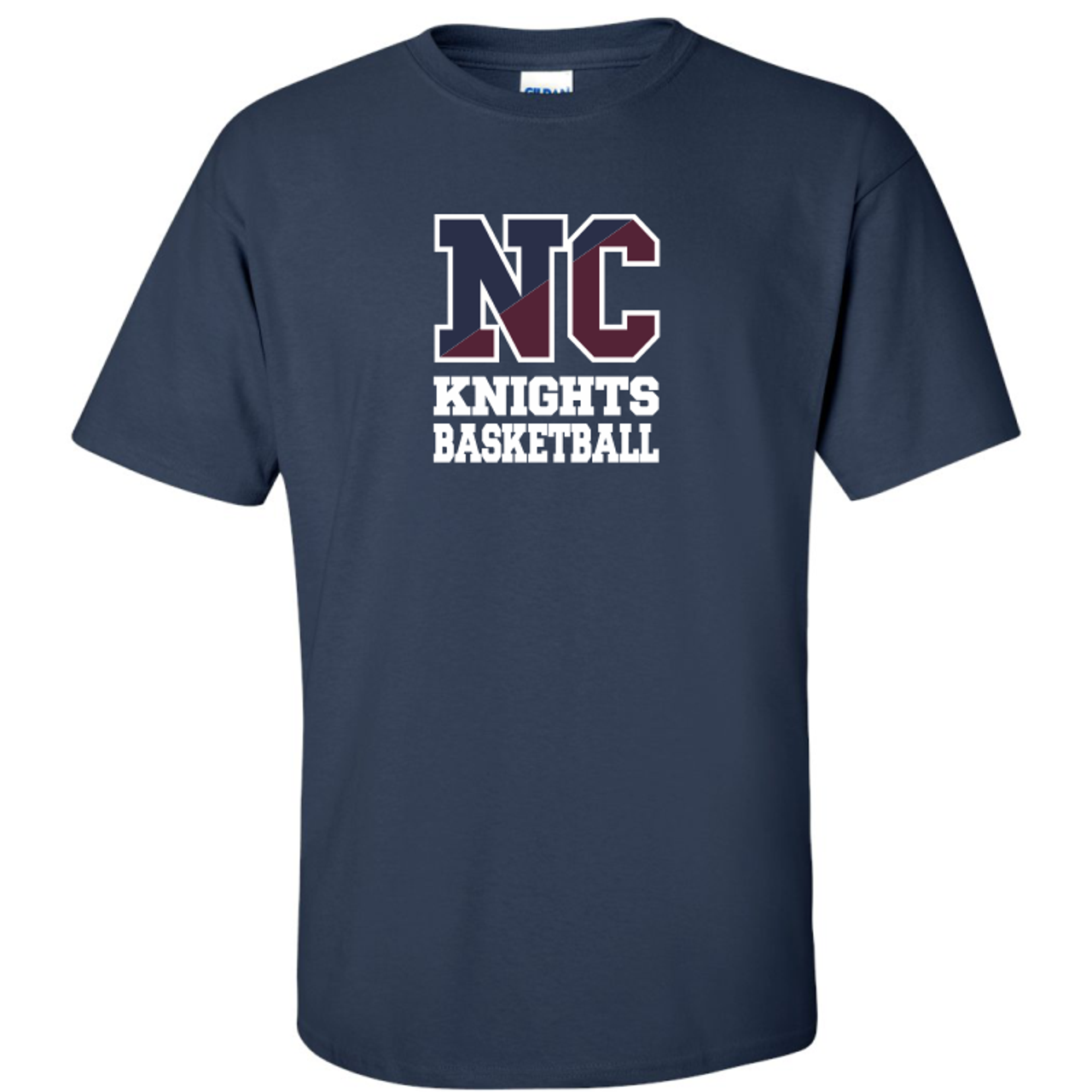 New Covenant Knights NC Logo Cotton T-Shirt, Navy