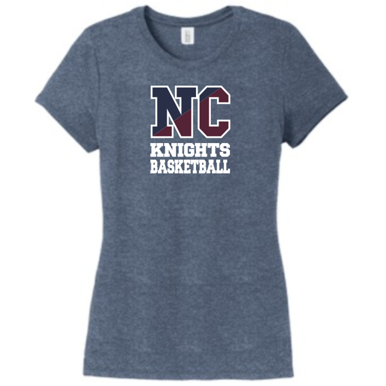 New Covenant Knights NC Logo Triblend T-Shirt, Navy Frost