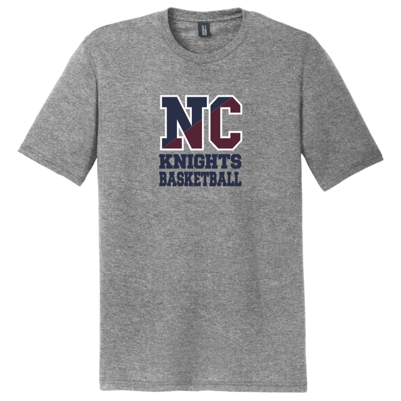 New Covenant Knights NC Logo Triblend T-Shirt, Gray Frost