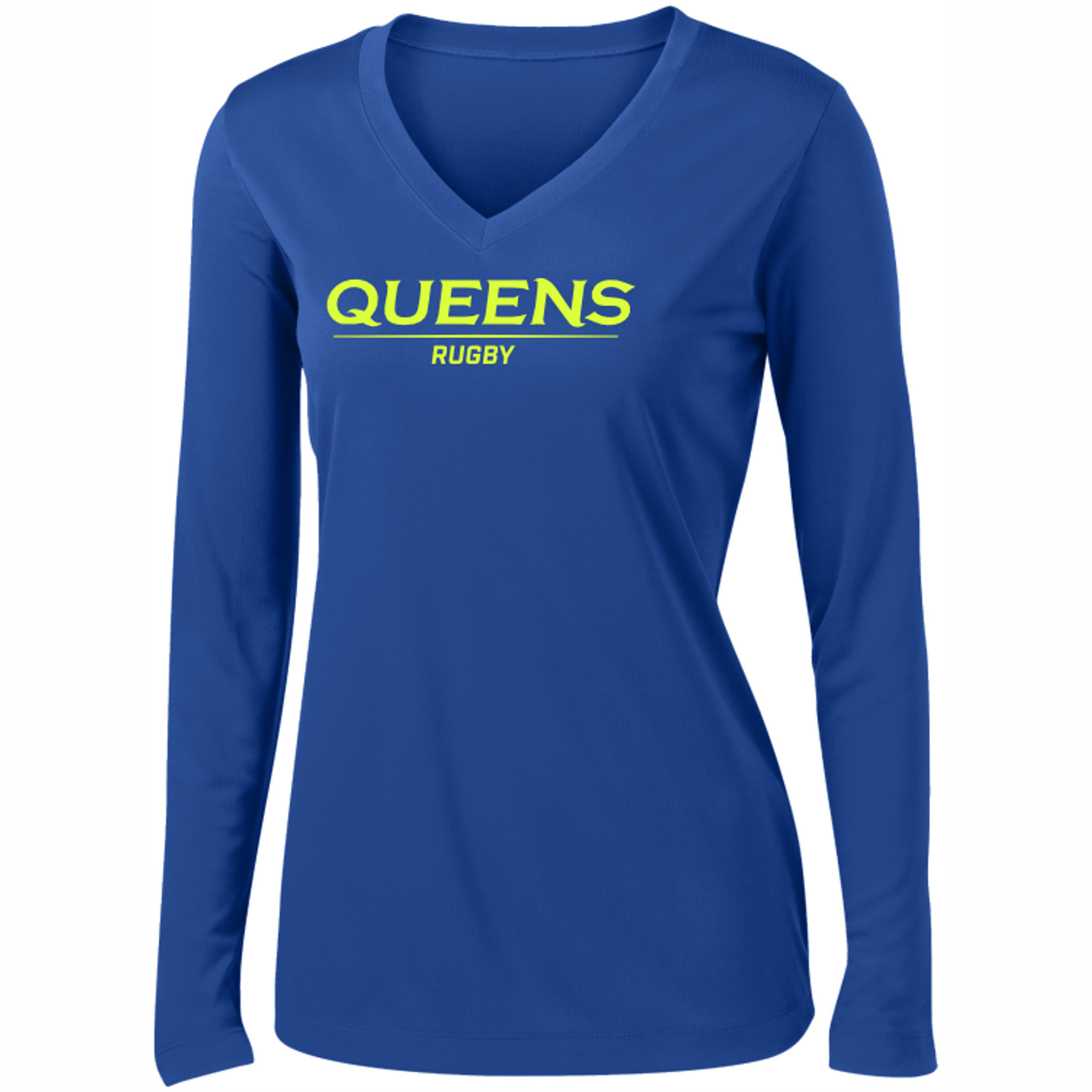 Queens University of Charlotte Rugby Performance Tee, Royal