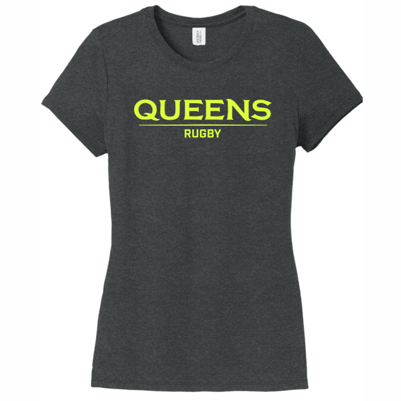 Queens University of Charlotte Rugby Triblend Tee, Black