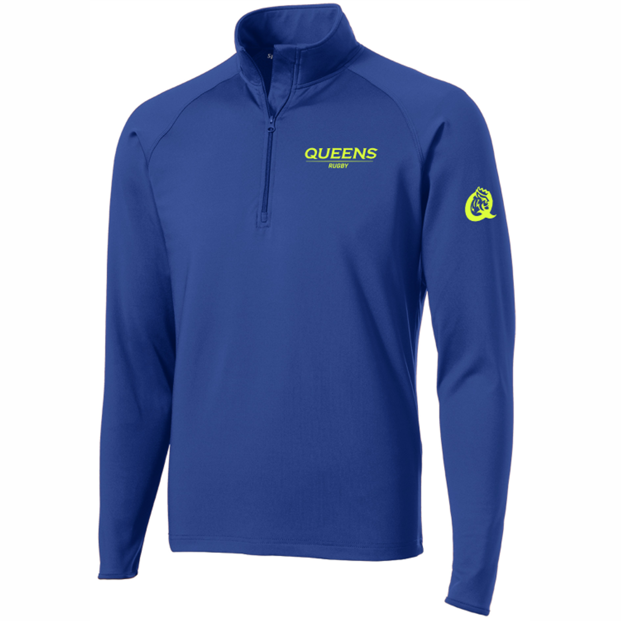 Queens University of Charlotte Rugby 1/4-zip Pullover, Royal
