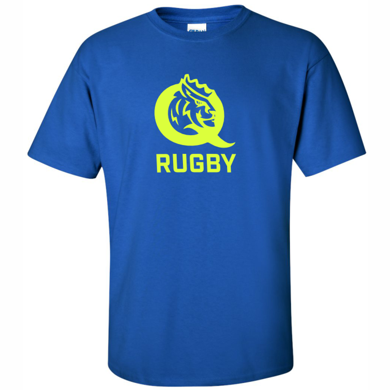 Queens University of Charlotte Rugby 50/50 Tee, Royal