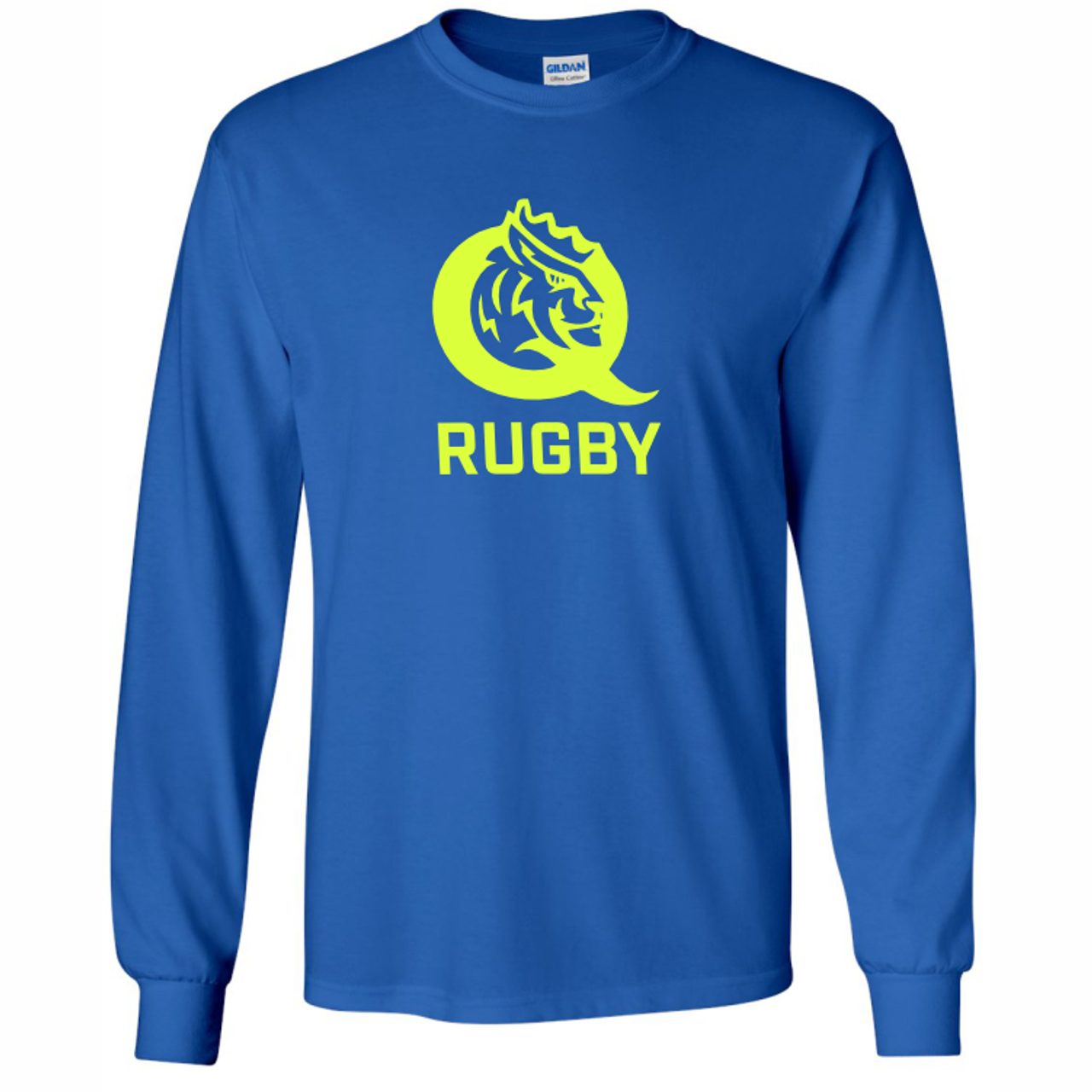 Queens University of Charlotte Rugby 50/50 Tee, Royal