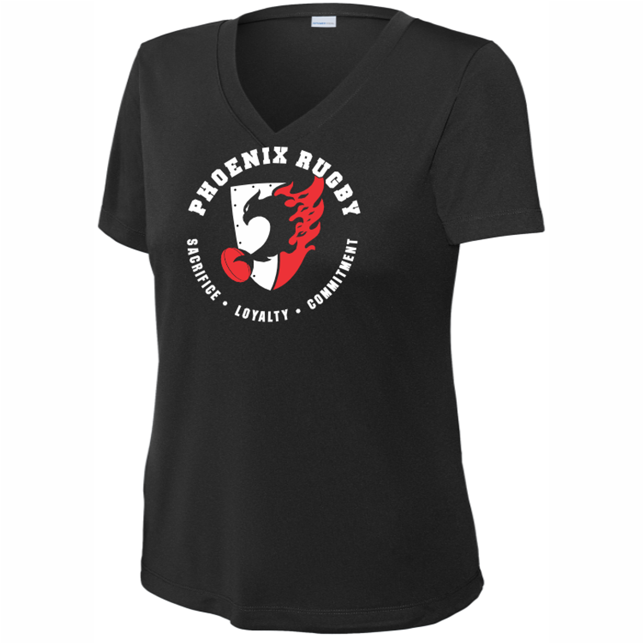 Phoenix Rugby Club Performance Tee, Black